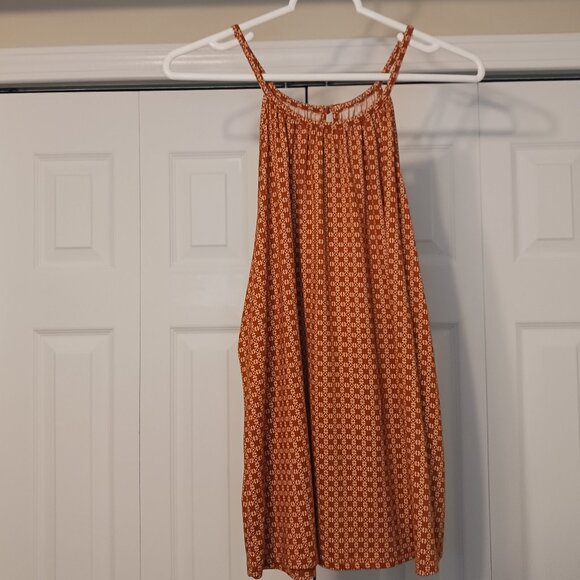 #28 3/$18 - Papermoon Orange/Brown Tank Top Size L - Picture 1 of 6